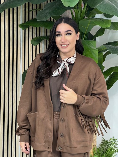 Cardigan Frange