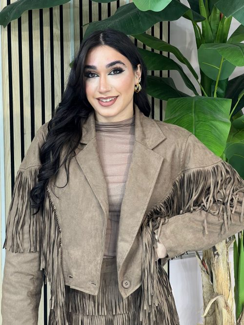 Giubbino frange trapuntato 2713