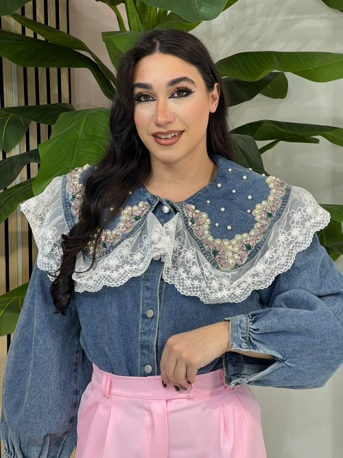 Camicia Denim Bavero