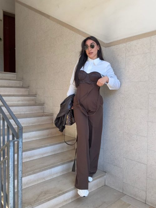 Pantaloni bretelle